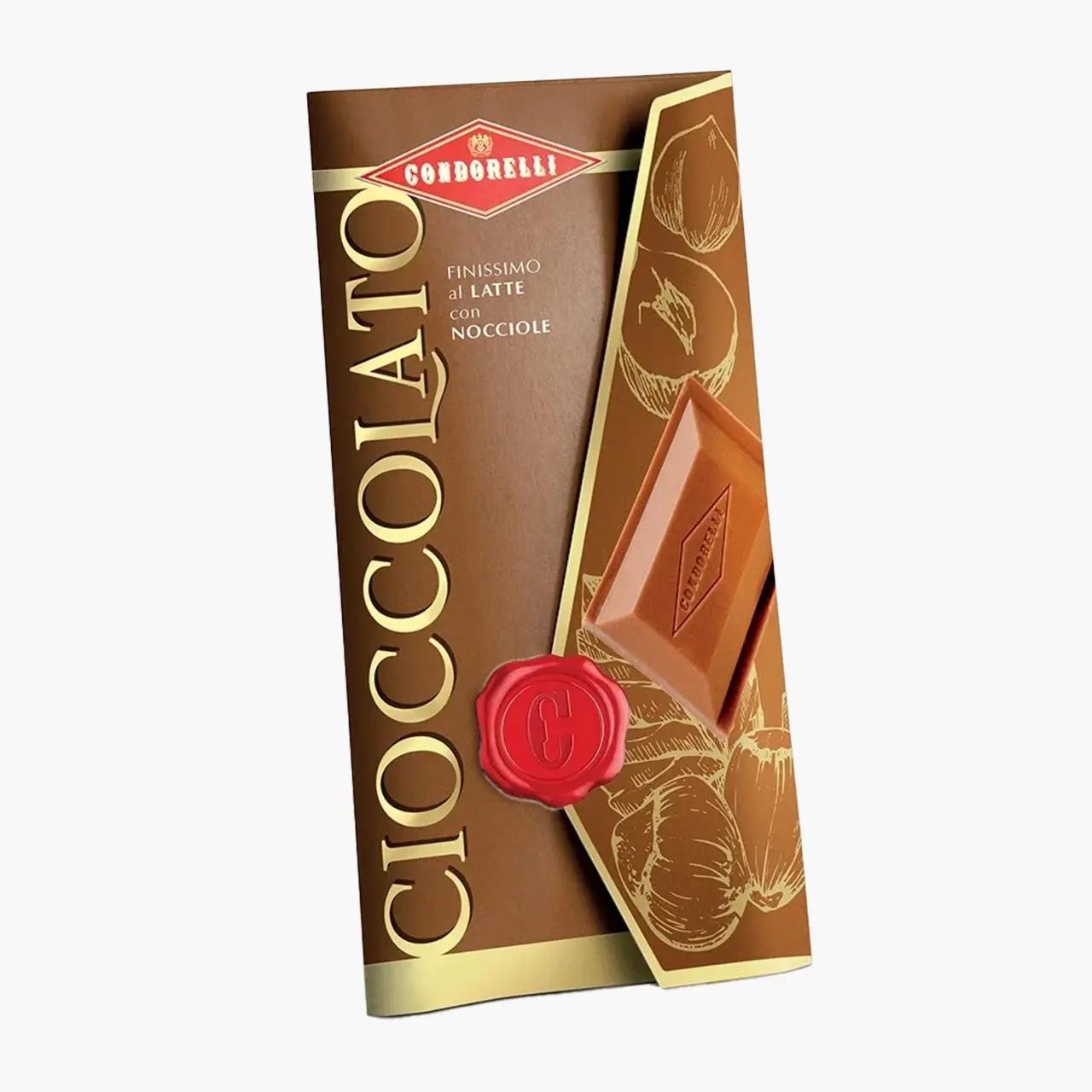 Condorelli Ciocolata cu lapte si alune de padure, fara gluten, Condorelli 100g | Webcoffee