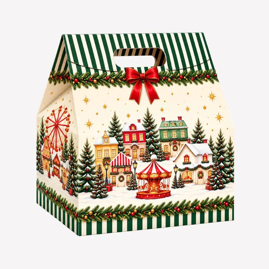 Scotton S.p.A. Cutie Cadou de Craciun Baulotto, Market Verde, Scotton 33x25x39 cm | Webcoffee