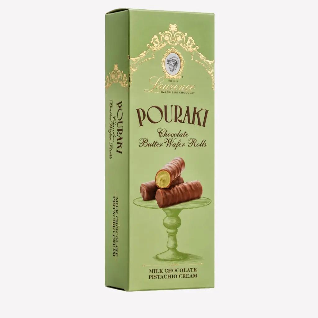 Laurence Napolitane cu crema de fistic Pouraki, Laurence 110gr | Webcoffee