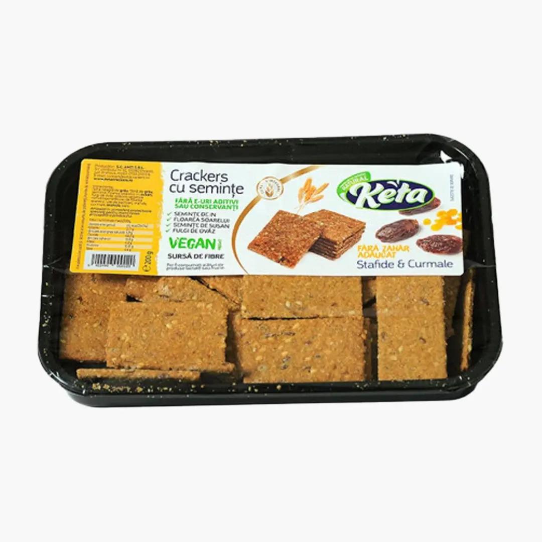 Keta Keta Crackers cu Stafide si Curmale (fara zahar) | Webcoffee