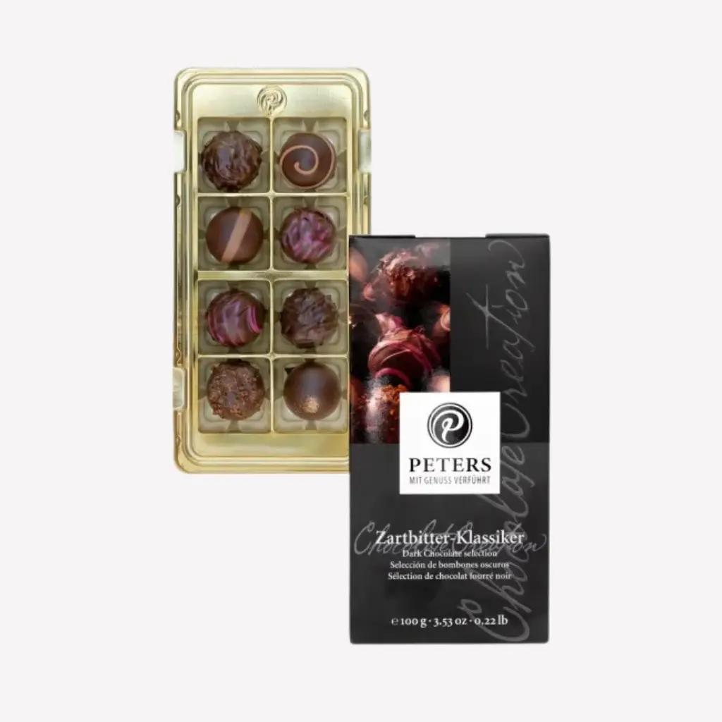 Peters Praline artizanale cu ciocolata neagra Peters 100g | Webcoffee