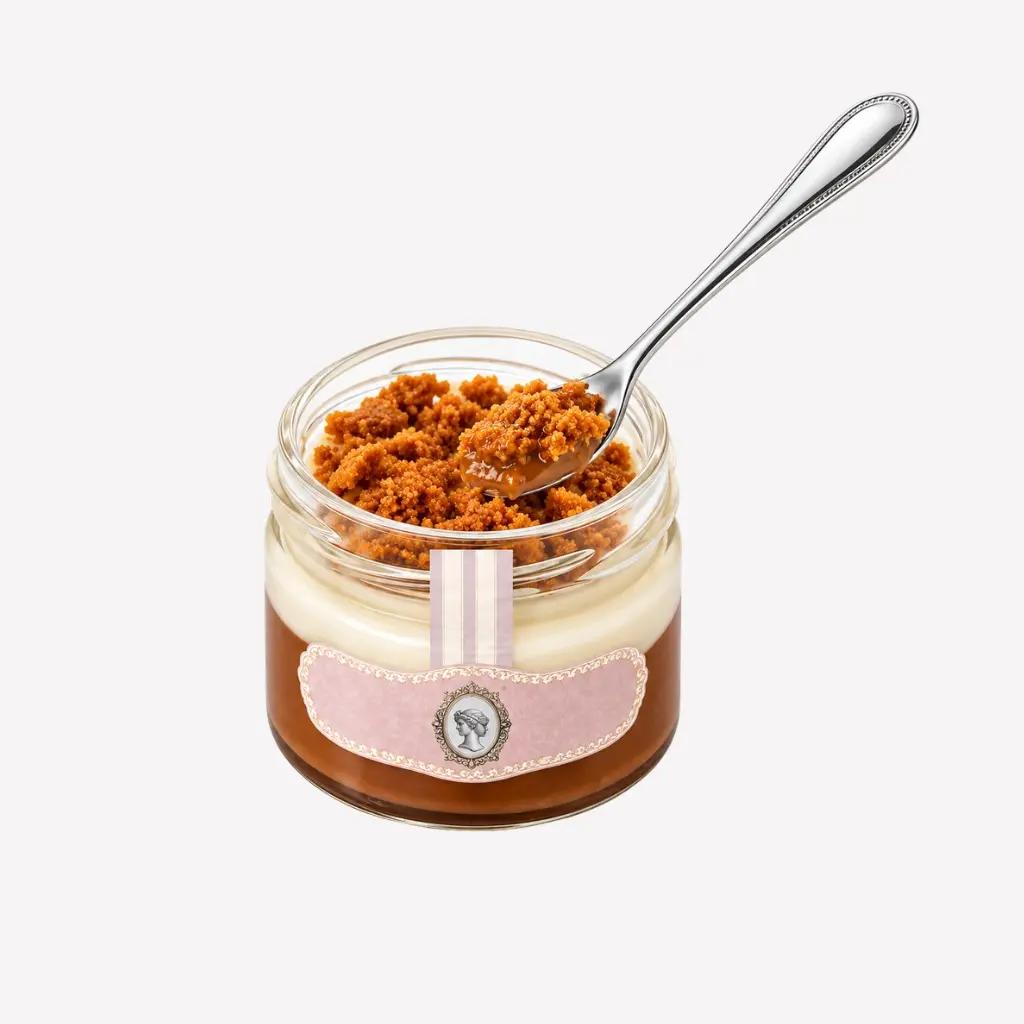 Laurence Crema de ciocolata alba cu migdale si biscuiti Happiness, Laurence 50g | Webcoffee