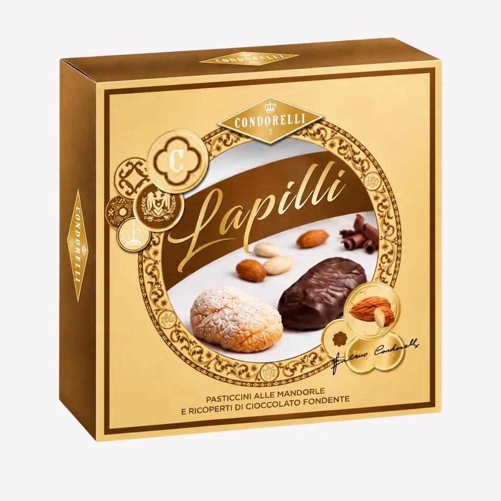 Condorelli Fursecuri Artizanale cu Migdale si Ciocolata Neagra Lapilli Condorelli 250g | Webcoffee