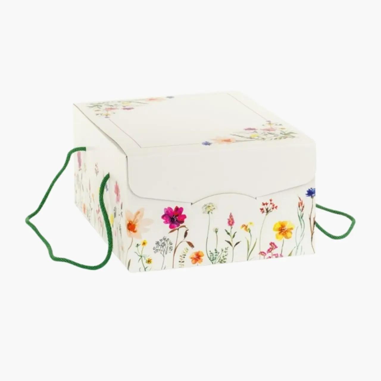 Scotton S.p.A. Cutie cadou de Paste cu manere textile, Spring Flowers Cordini Segreto, Scotton | Webcoffee