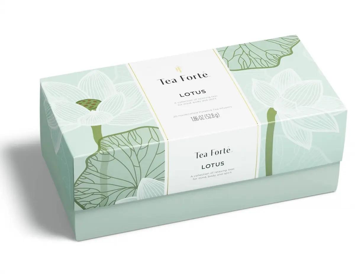 TeaForte Cutie cu 20 Piramide de Ceai Lotus Eco Tea Forte - Siropuri, Ceaiuri și Ciocolată Caldă | Webcoffee