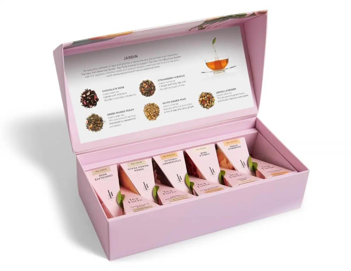TeaForte Ceai organic Petite Ribbon Jardin ECO cu 10 piramide, vedere 3