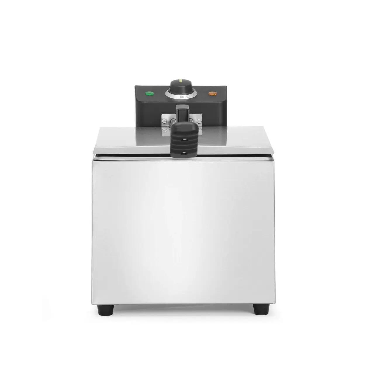 Hendi Friteuză , HENDI, Budget Line, GN 1/2, 8L, Argintiu, 230V/3500W, 267x407x(H)308mm - Echipamente HoReCa Profesionale | Webcoffee