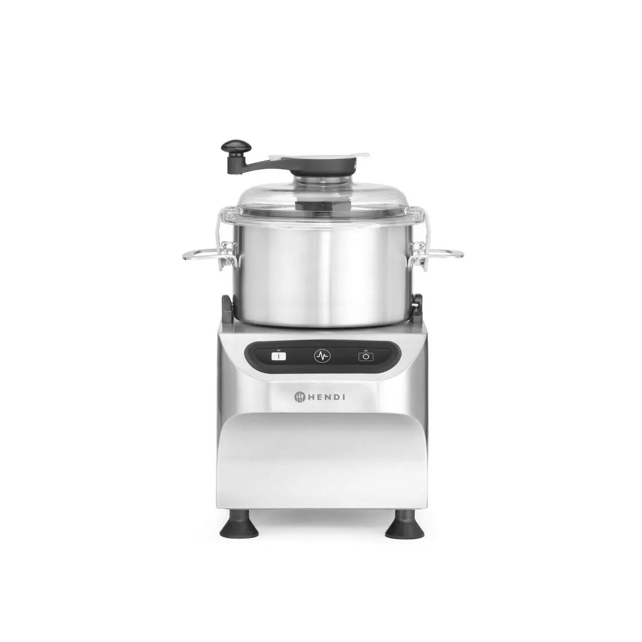 Hendi Cutter cuvă, electric, HENDI, Profi Line, 5 kg, Argintiu, 230V/800W, 377x350x(H)520mm - Echipamente HoReCa Profesionale | Webcoffee