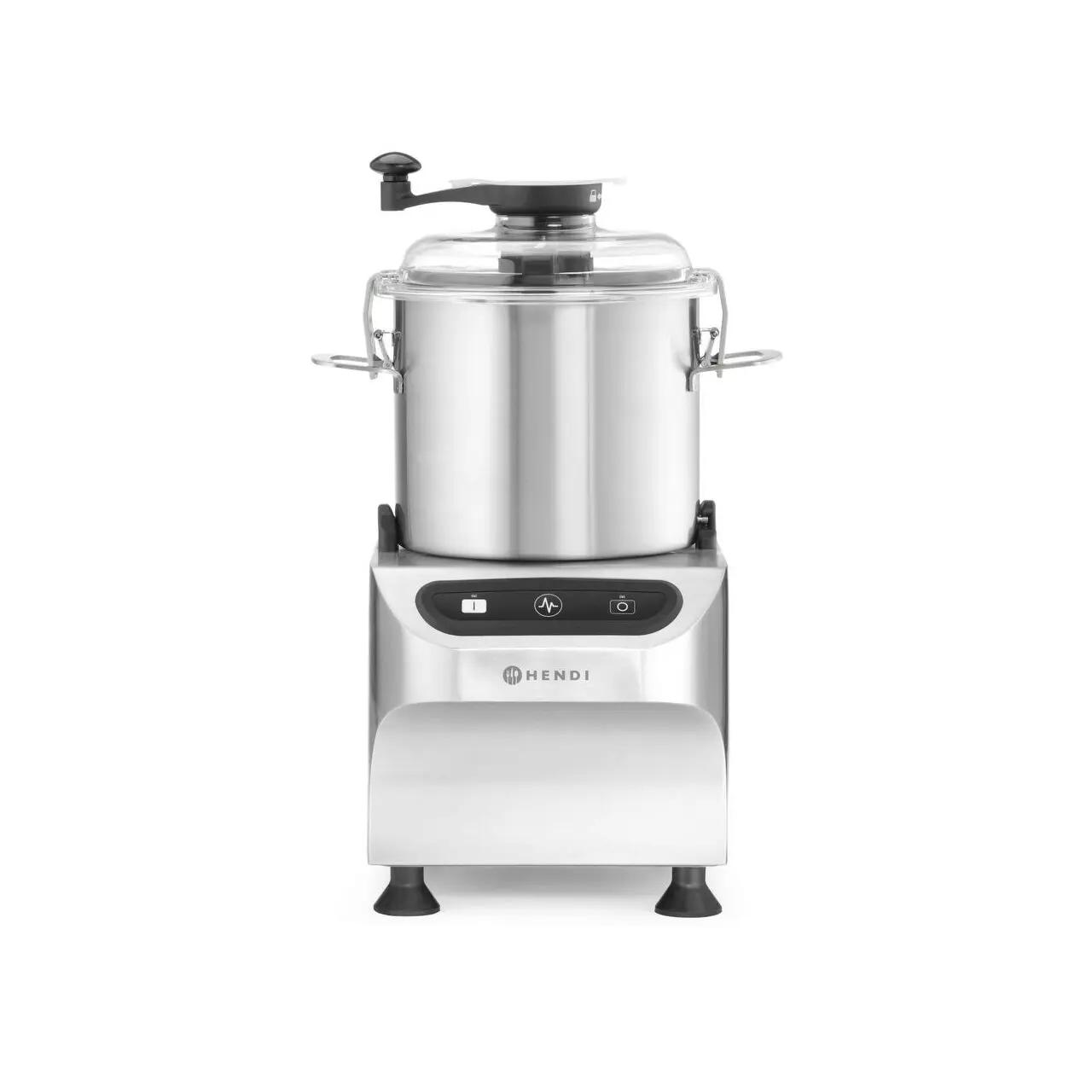 Hendi Cutter cuvă, electric, HENDI, Profi Line, 8 kg, Argintiu, 230V/800W, 377x350x(H)586mm - Echipamente HoReCa Profesionale | Webcoffee