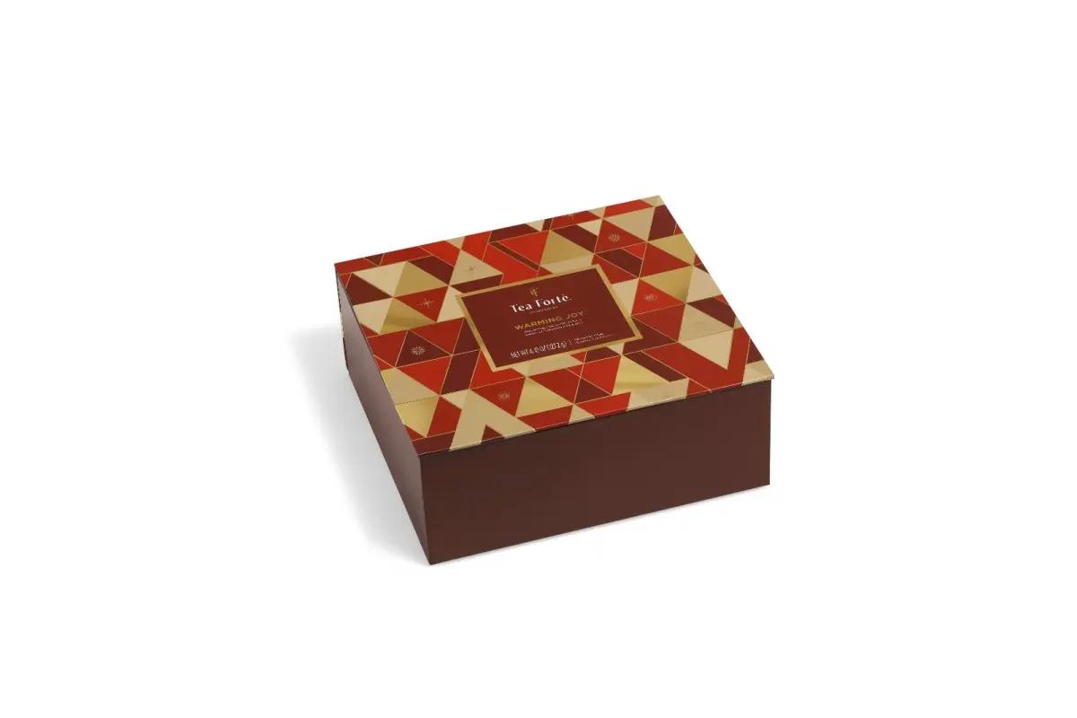 TeaForte Cufar cu 40 Piramide de Ceai Tea Forte Warming Joy - Siropuri, Ceaiuri și Ciocolată Caldă | Webcoffee