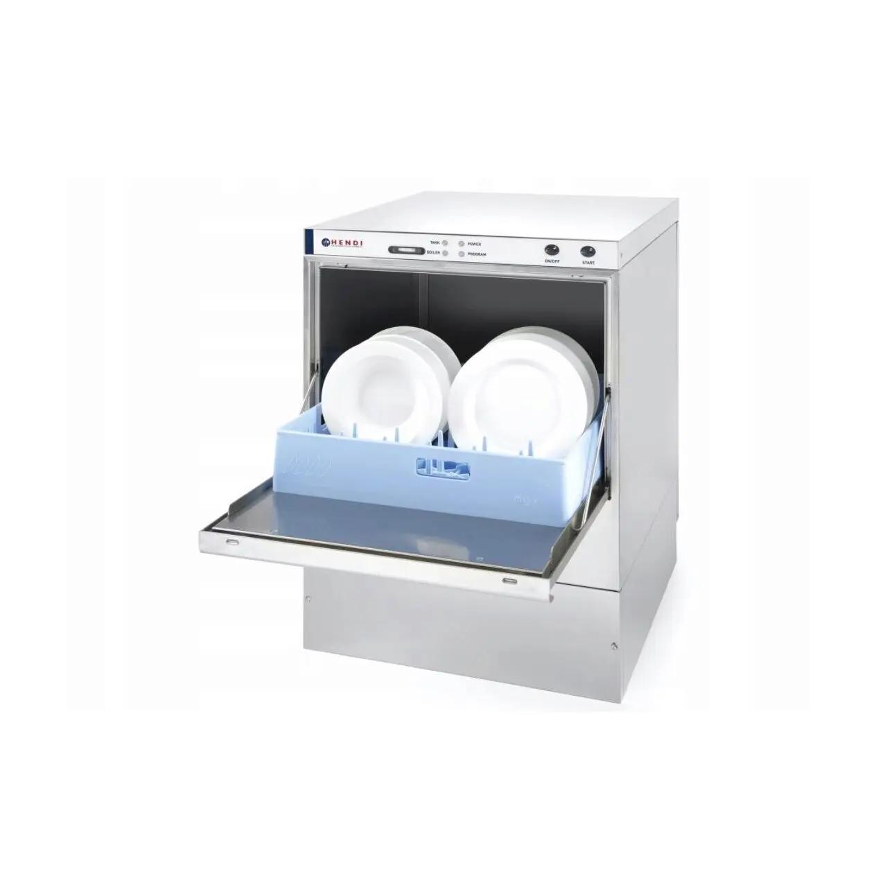 Hendi Masina profesionala de spalat vase K 50 50 x 50 control electromecanic 230 W Hendi Inox 570x600(+370)x(H)830 mm - Echipamente HoReCa Profesionale | Webcoffee