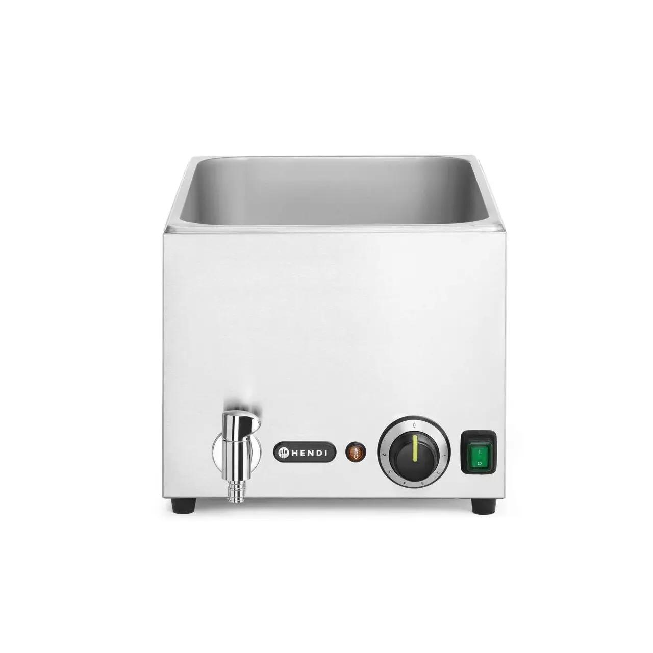 Hendi Bain-marie cu robinet de scurgere Ranger, HENDI, GN (H)200mm, GN 1/1, 220-240V/1000W, 326x601x(H)279mm - Echipamente HoReCa Profesionale | Webcoffee