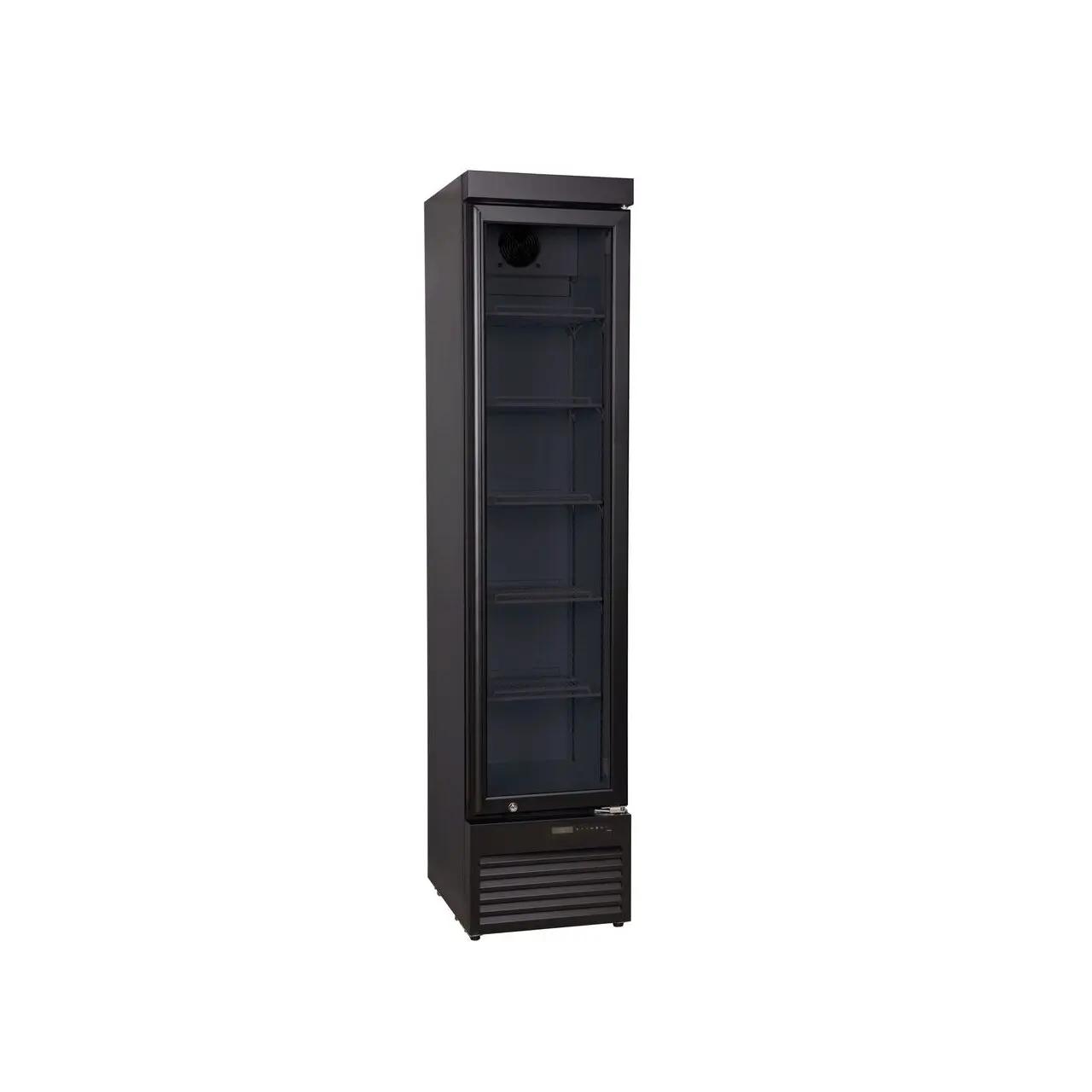 Hendi Dulap frigorific de expunere SLIM, Arktic, 157L, Negru, 230V/190W, 420x535x(H)1880mm - Echipamente HoReCa Profesionale | Webcoffee