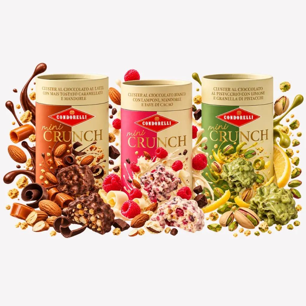 Condorelli Cereale crocante cu fistic, migdale, ciocolata si fructe, Condorelli 130g | Webcoffee
