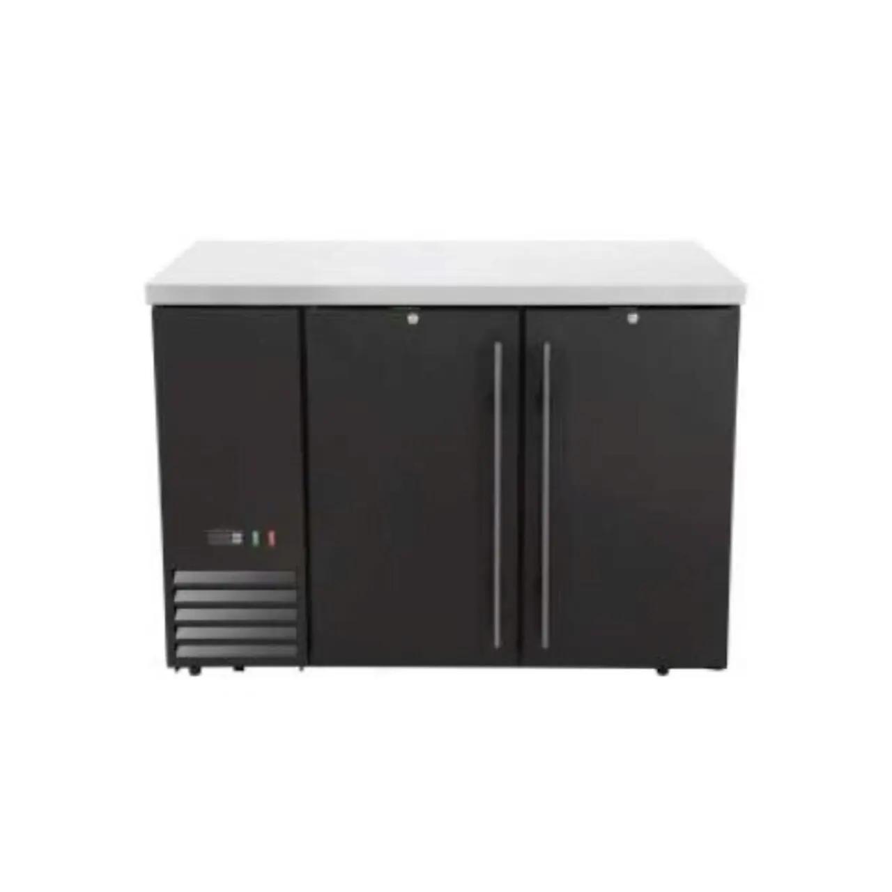 Masă frigorifică de bar cu uși pline, Arktic, 4 rafturi, 283L, Negru, 230V/185W, 1217x631x(H)865mm - Produs Webcoffee