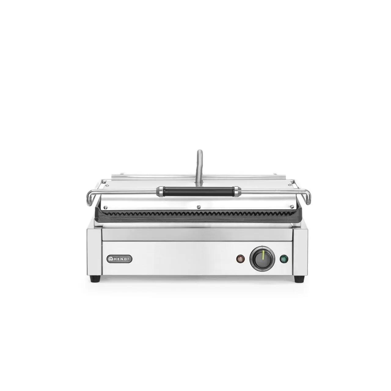 Hendi Contact grill, kebab XL, HENDI, Argintiu, 220-240V/3000W, 508x458x(H)234mm, Rectangular - Echipamente HoReCa Profesionale | Webcoffee