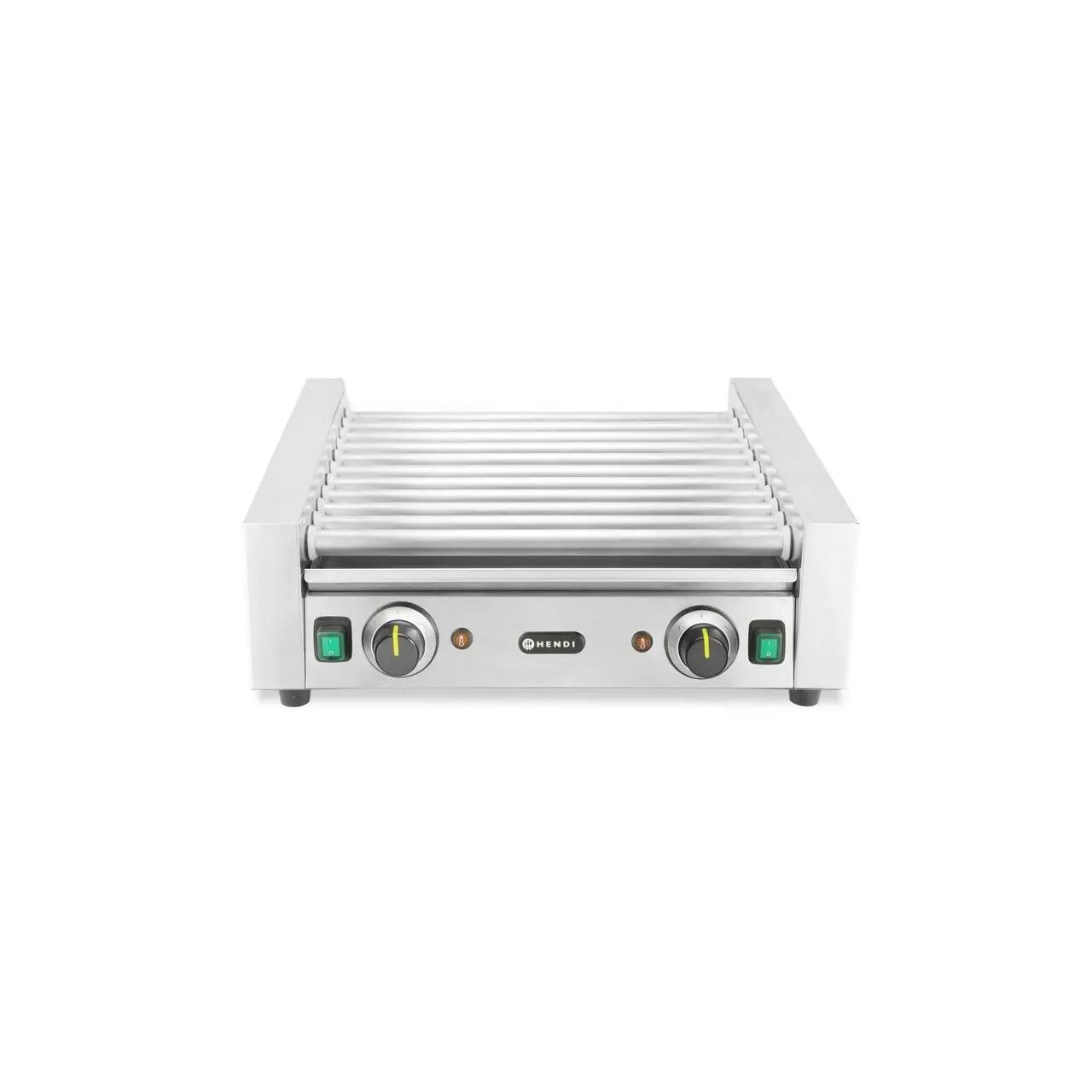 Hendi Grill tip rola, 2 zone, HENDI, Argintiu, 230V/980W, 566x527x(H)192mm, Rectangular - Echipamente HoReCa Profesionale | Webcoffee