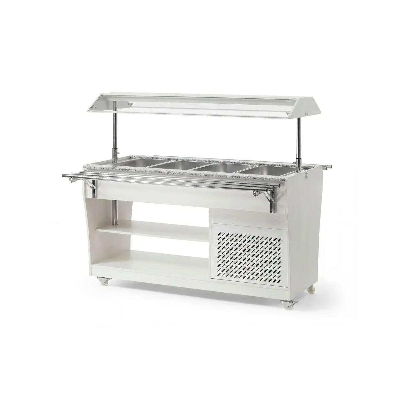 Hendi Vitrina rece tip bufet pentru salate, Arktic, GN 1/1, Alb, 230V/170W, 1490x765x(H)1370mm - Echipamente HoReCa Profesionale | Webcoffee