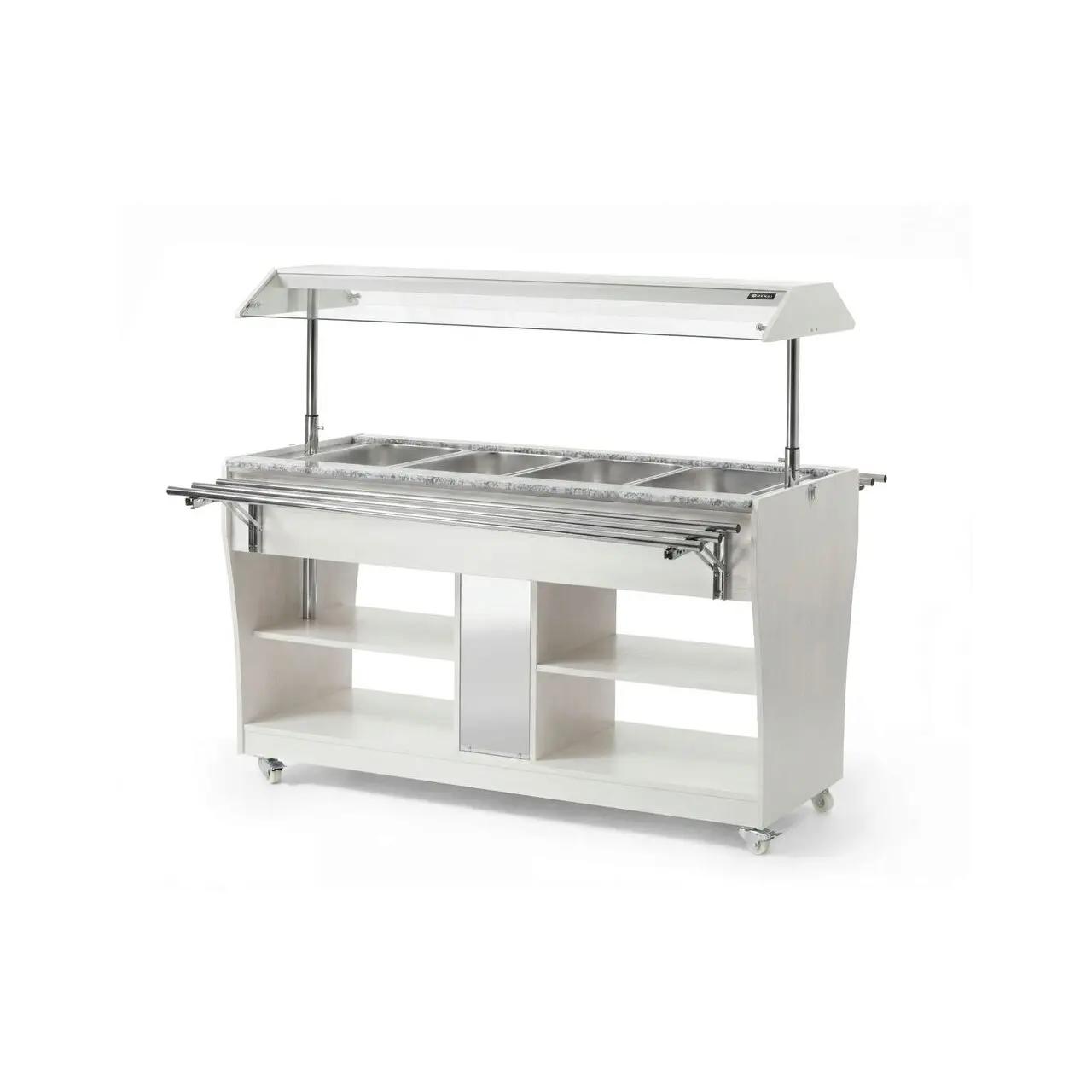 Hendi Bufet cald, HENDI, GN 1/1, Alb, 1490x765x(H)1370mm - Echipamente HoReCa Profesionale | Webcoffee