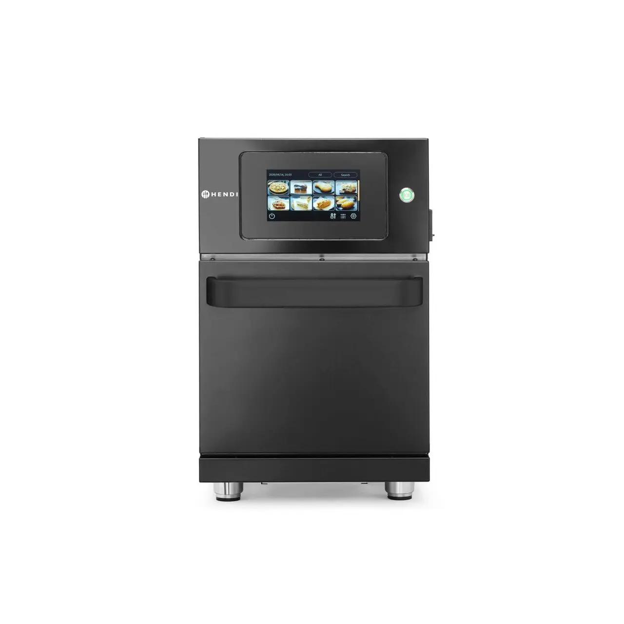Hendi Cuptor de mare viteză CombiTurbo, HENDI, Negru, 230V/3500W, 380x663x(H)619mm - Echipamente HoReCa Profesionale | Webcoffee