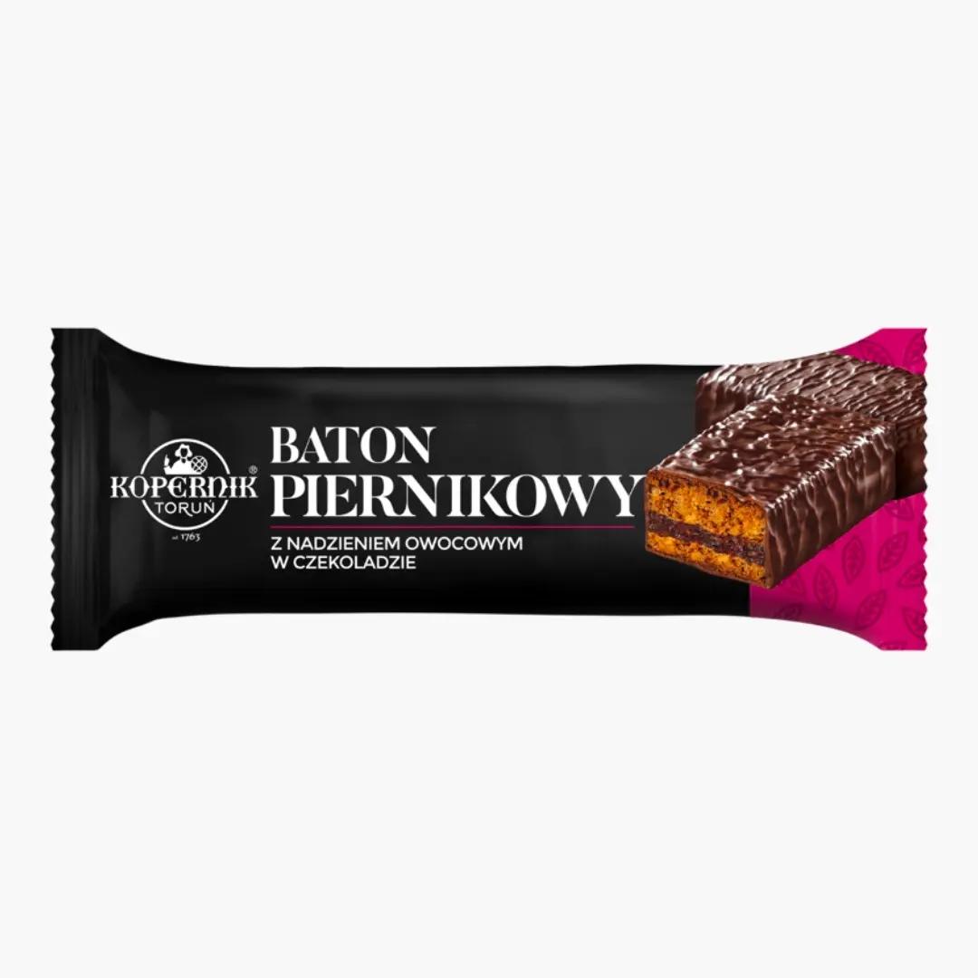 Kopernik Baton de turta dulce cu ciocolata neagra si crema de fructe Kopernik 47g | Webcoffee