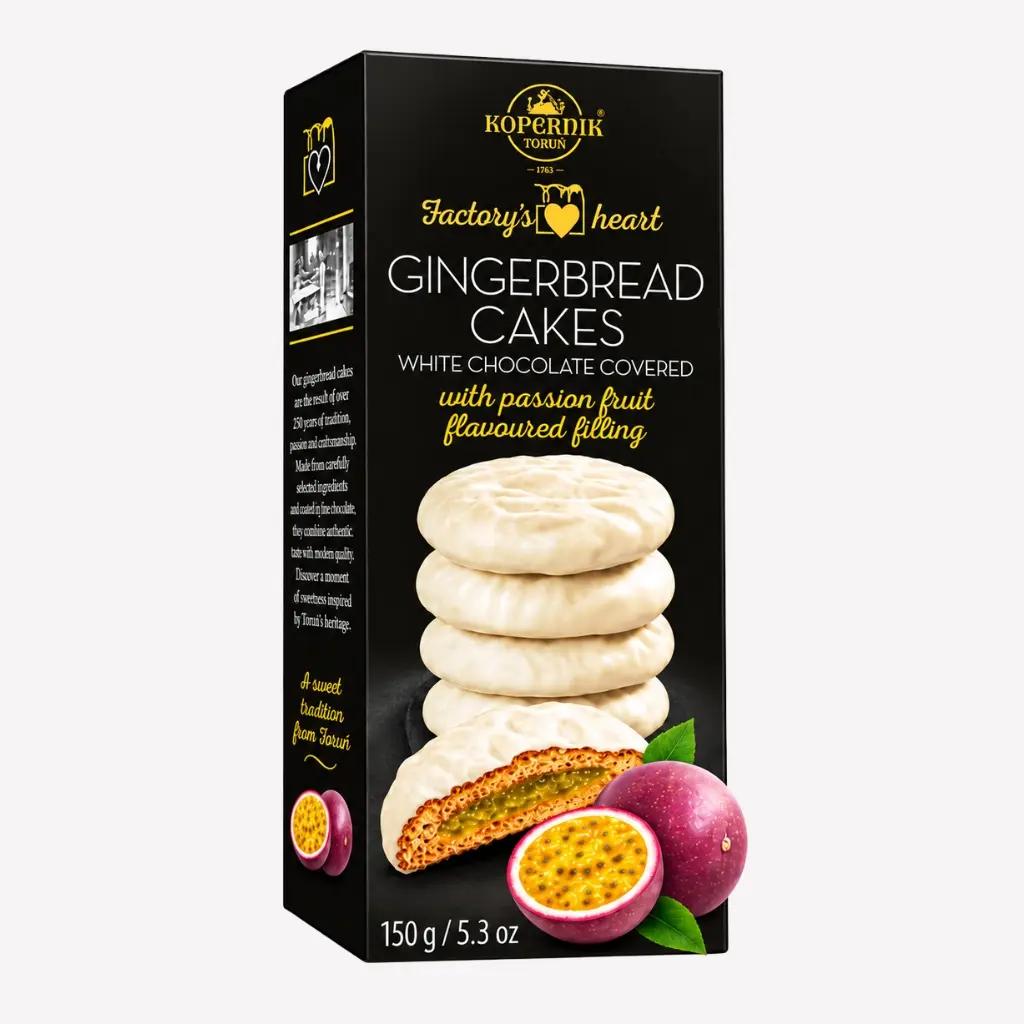 Kopernik Turtă dulce glazurată cu ciocolată albă și fructul pasiunii Kopernik 150g | Webcoffee