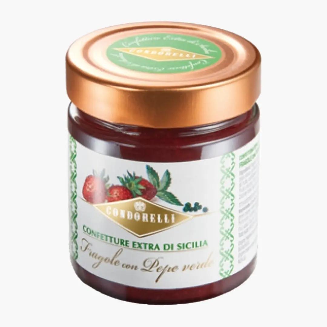 Condorelli Dulceata de capsuni si piper verde fara gluten, Condorelli 240g | Webcoffee