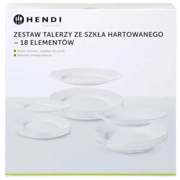 Hendi Set Farfurii Hendi Everyday (18 piese) - Articole pentru Bucatarie si Bufet | Webcoffee