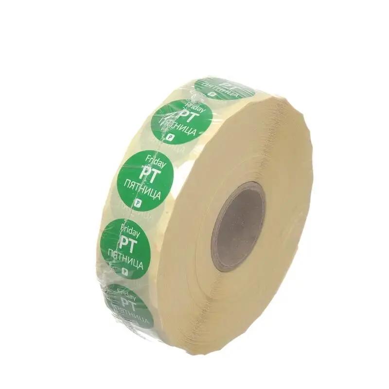 Hendi Etichete zilnice de siguranță alimentară de unică folosință, HENDI, 2000 buc. rola, ø19xmm - Echipamente HoReCa Profesionale | Webcoffee