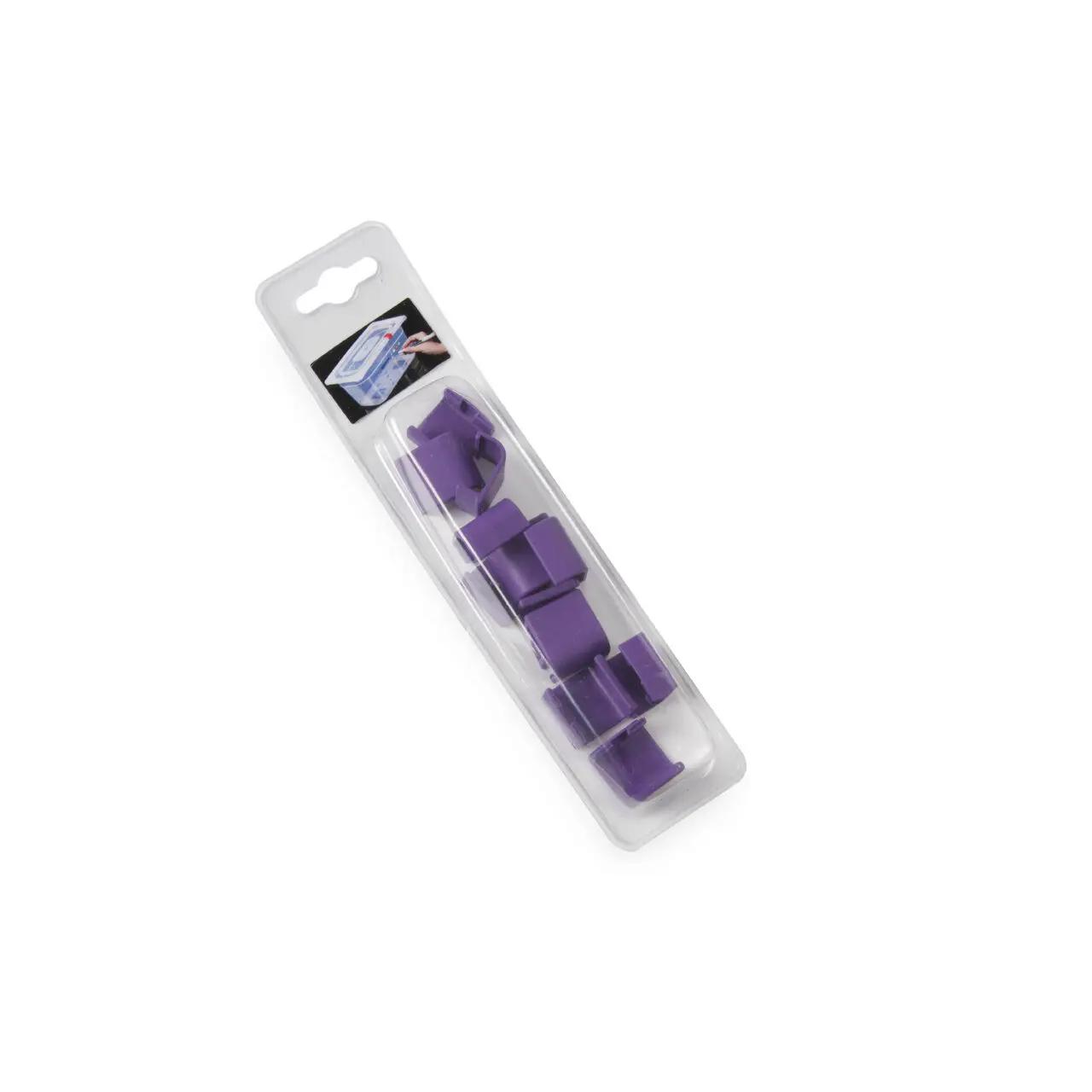 Hendi Set 12 Cleme pentru capace tavi gastronorm polipropilena HACCP, violet, Hendi - Articole pentru Bucatarie si Bufet | Webcoffee