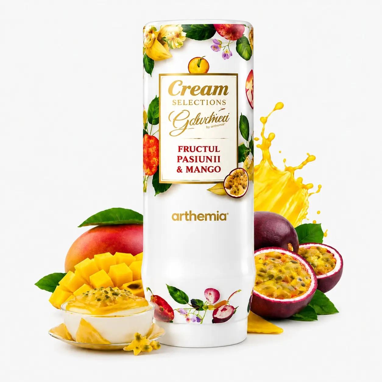 Arthemia Topping gourmet cu bucati de fructul pasiunii si mango fara gluten, Arthemia 800 g | Webcoffee