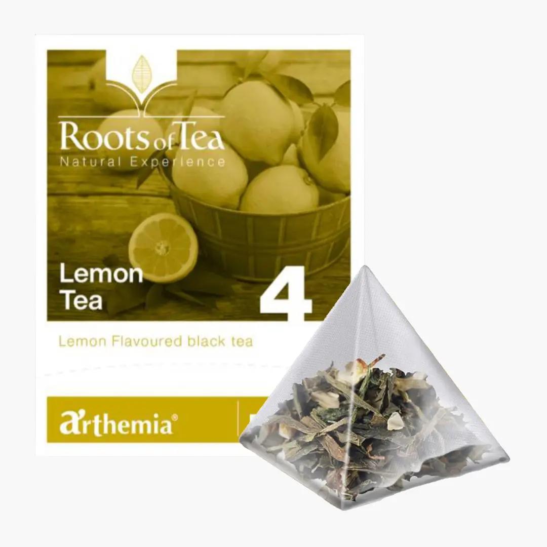 Arthemia Ceai frunze Lemon piramida – ceai negru cu aroma de lamaie, BIO, Arthemia Milano 15x2.2g/plic | Webcoffee