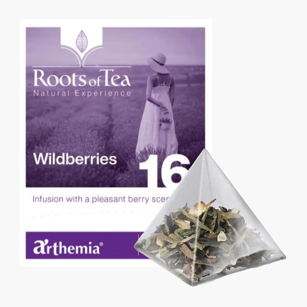 Arthemia Ceai frunze Wildberries piramida – cu hibiscus, macese, fructe rosii si infuzie de ghimbir, Arthemia 15x2.2g/plic | Webcoffee