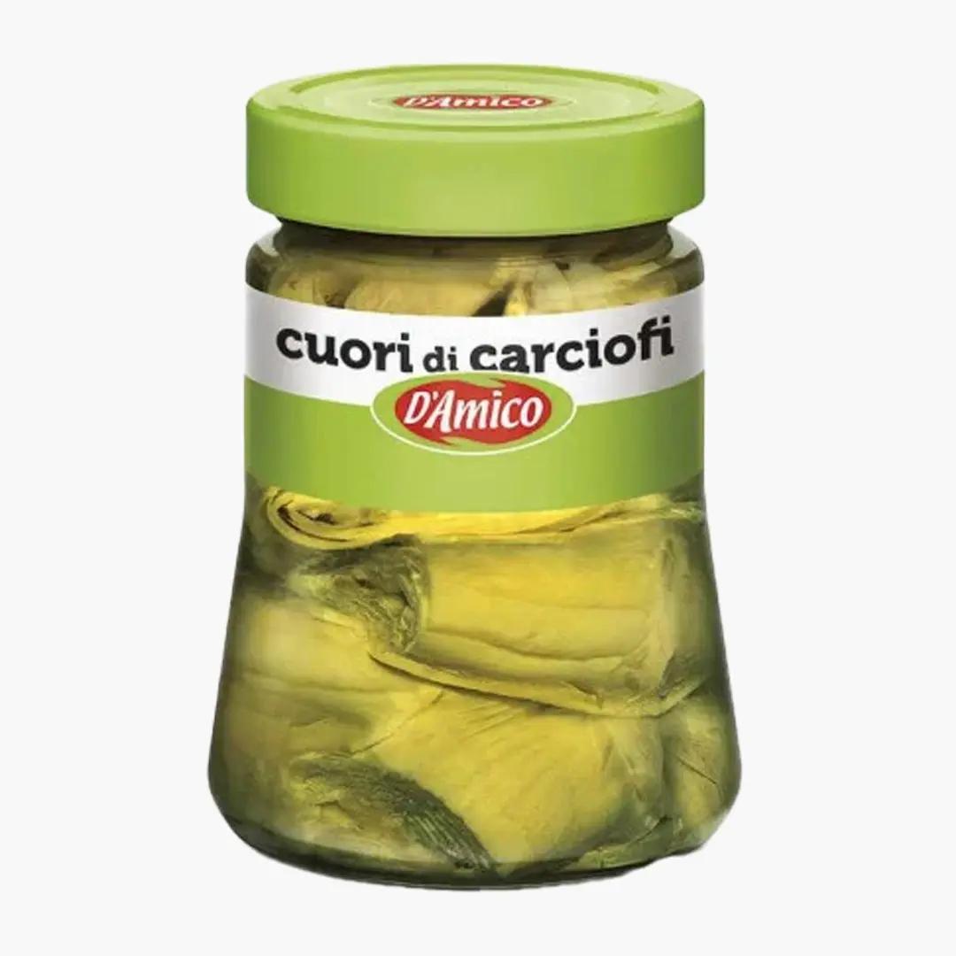 D'Amico Carciofi, inimi de anghinare marinate in ulei, fara gluten, D'Amico 280g | Webcoffee