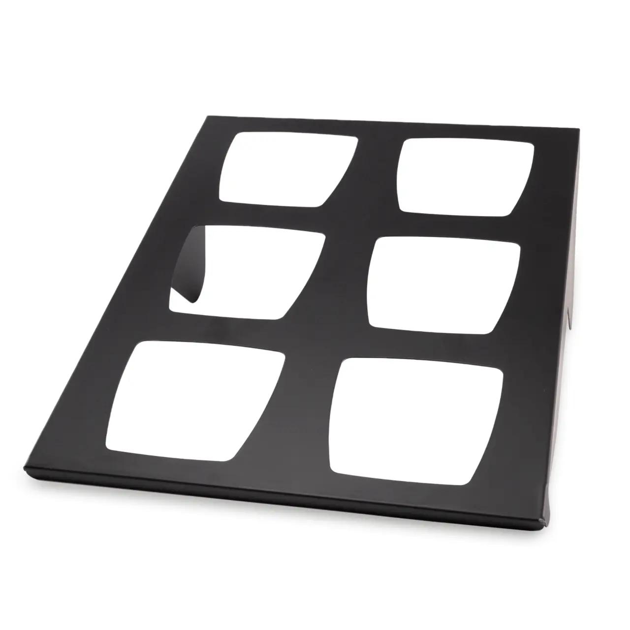 Hendi Display bufet Hendi Fine Dine Skiatos Black pentru 6 boluri, 500x745x330 mm - Articole pentru Bucatarie si Bufet | Webcoffee