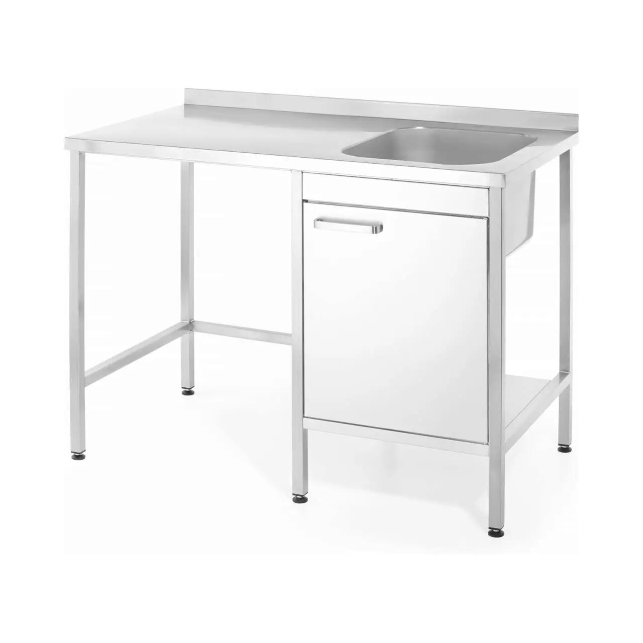 Hendi Masă cu chiuvetă și loc pentru mașină de spălat vase/congelator Oxygen, 1200x650x(H)900 mm, Barmatic - Echipamente HoReCa Profesionale | Webcoffee