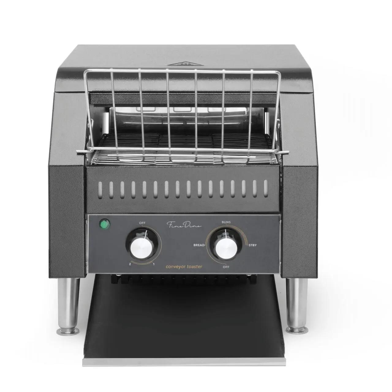 Hendi Toaster/prajitor de paine tip tunel dublu, Fine Dine, negru, 230V/2240W - Echipamente HoReCa Profesionale | Webcoffee