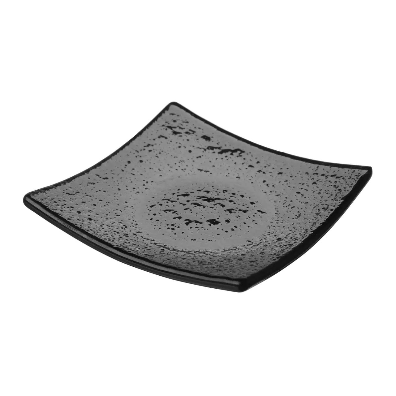 Hendi Farfurie patrata vetro fingerfood din sticla neagra, 80x80mm Fine DIne - Articole pentru Bucatarie si Bufet | Webcoffee