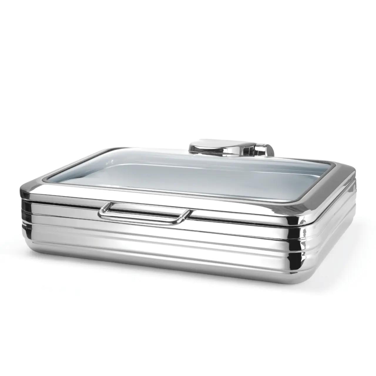 Hendi Chafing dish cu capac de sticlă Hendi Fine Dine Delux, GN 1/1 - Articole pentru Bucatarie si Bufet | Webcoffee
