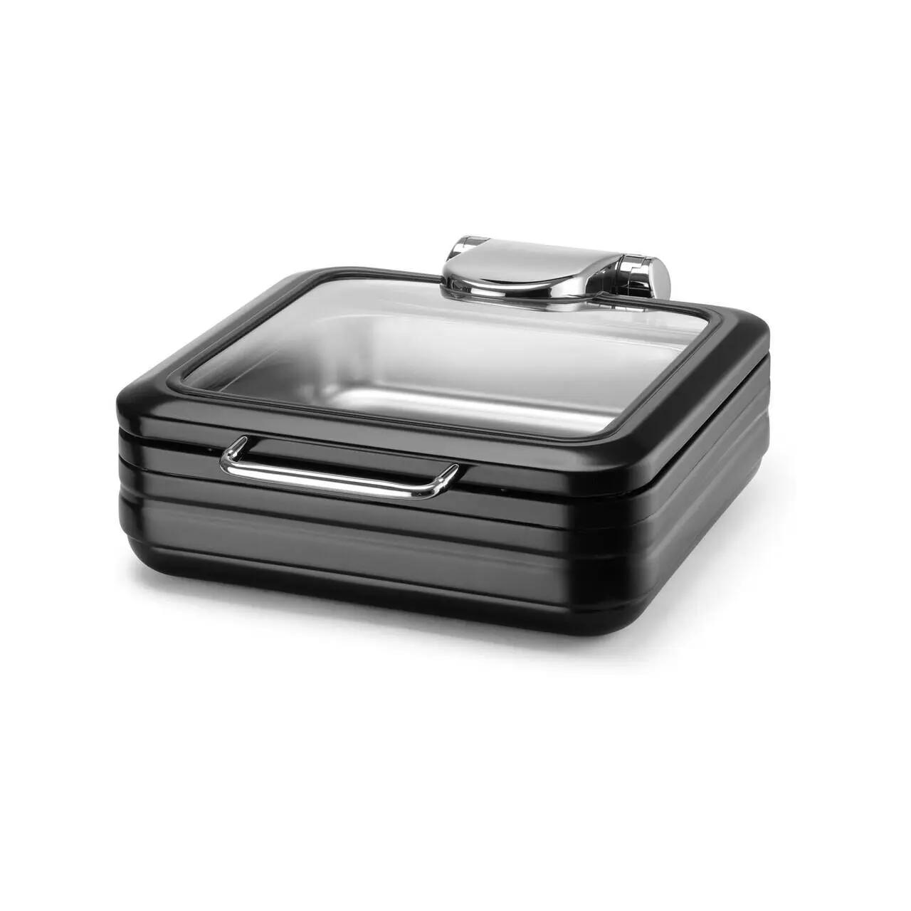 Hendi Încălzitor cu inducție cu capac din sticlă De Luxe Black, GN 2/3 Fine Dine - Echipamente HoReCa Profesionale | Webcoffee
