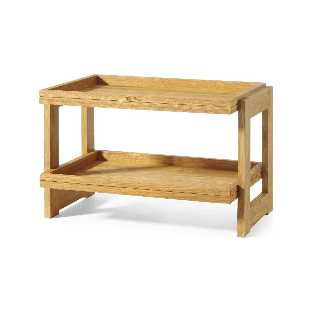 Hendi Raft din stejar Fine Dine Madeira cu 2 niveluri, 574x323x441 mm - Articole pentru Bucatarie si Bufet | Webcoffee