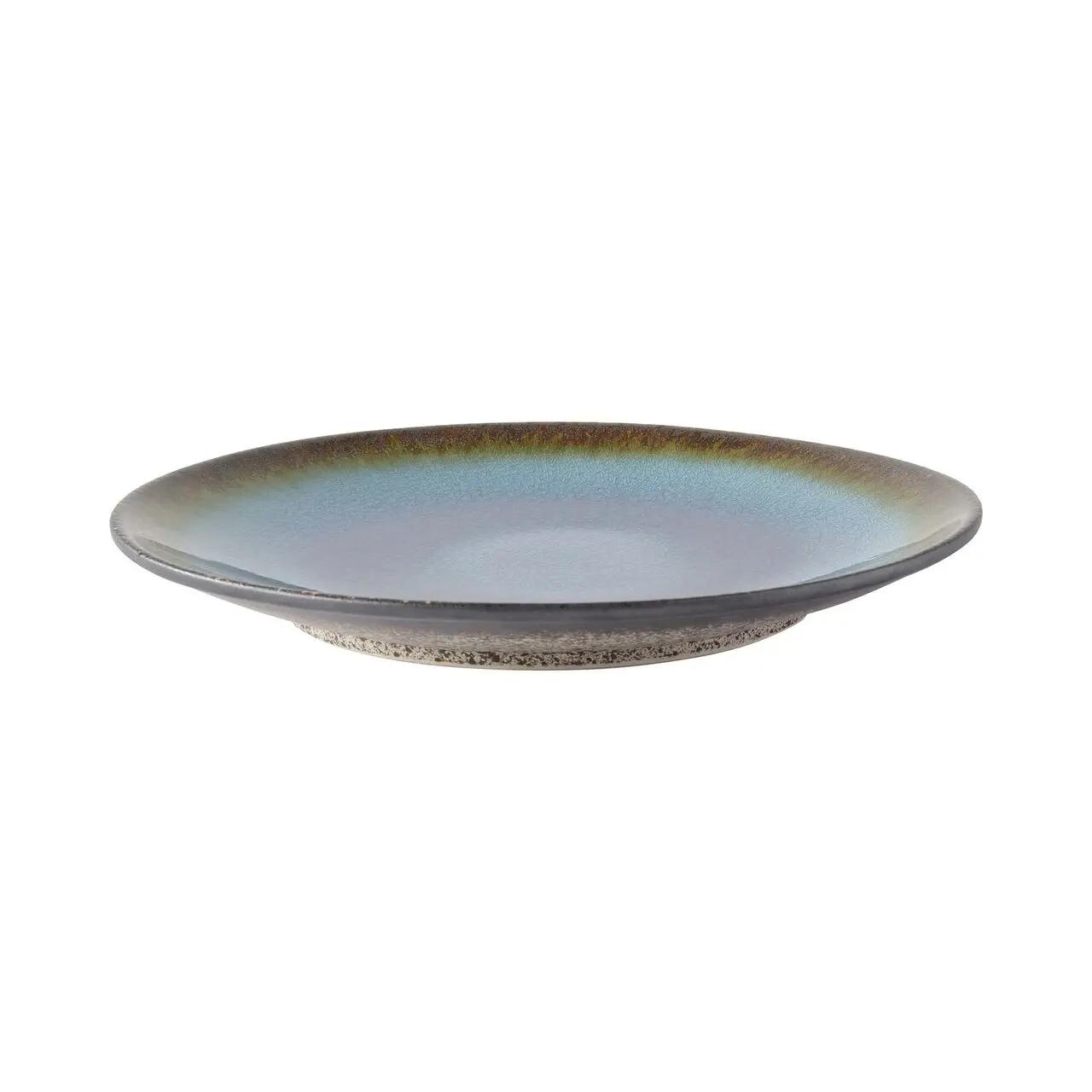 Hendi Farfurie Fine Dine, colectia Lazur, diametru 207 mm, portelan decorat manual - Articole pentru Bucatarie si Bufet | Webcoffee