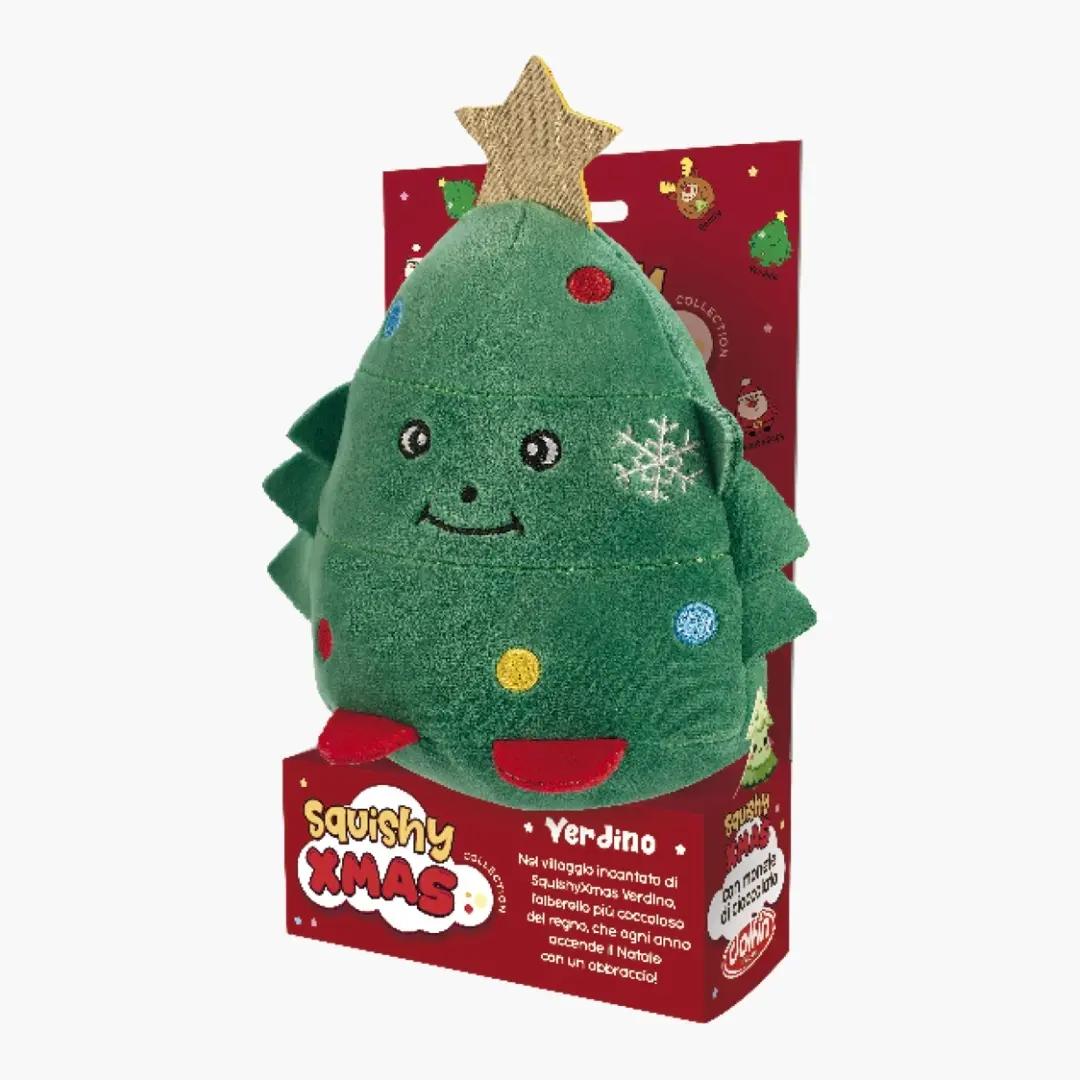 Dolfin Decorațiune de pluș cu ciocolata, diverse personaje, Squishy Xmas Dolfin 50g | Webcoffee
