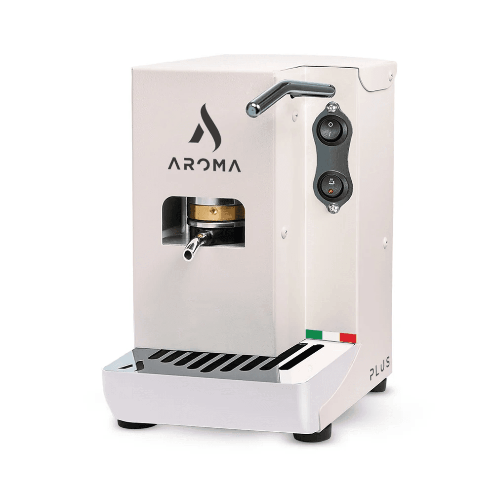 Aroma Espressor Aroma Plus Mono Total White, espressor alb pentru cialde ESE
