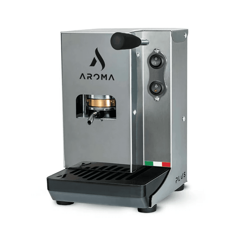 Aroma Espressor Aroma Plus Silver – espressor profesional argintiu, compatibil cu cialde E.S.E