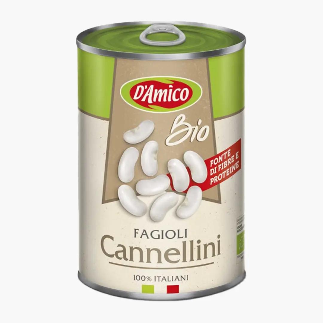 D'Amico Fasole alba fiarta BIO, la conserva, D'Amico 400 g | Webcoffee