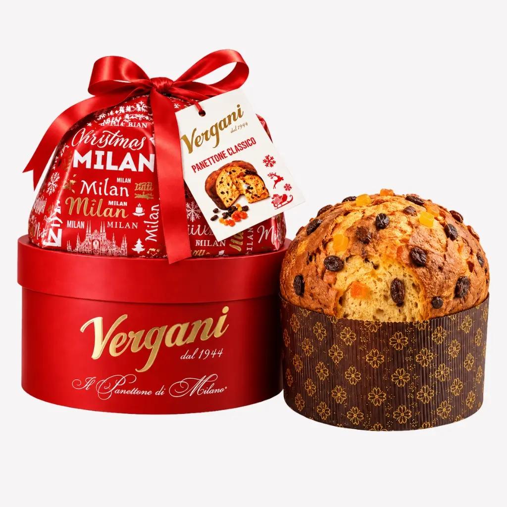 Vergani Panettone Luxury Classico Le Cappelliere 1000 g, specialitate italiană
