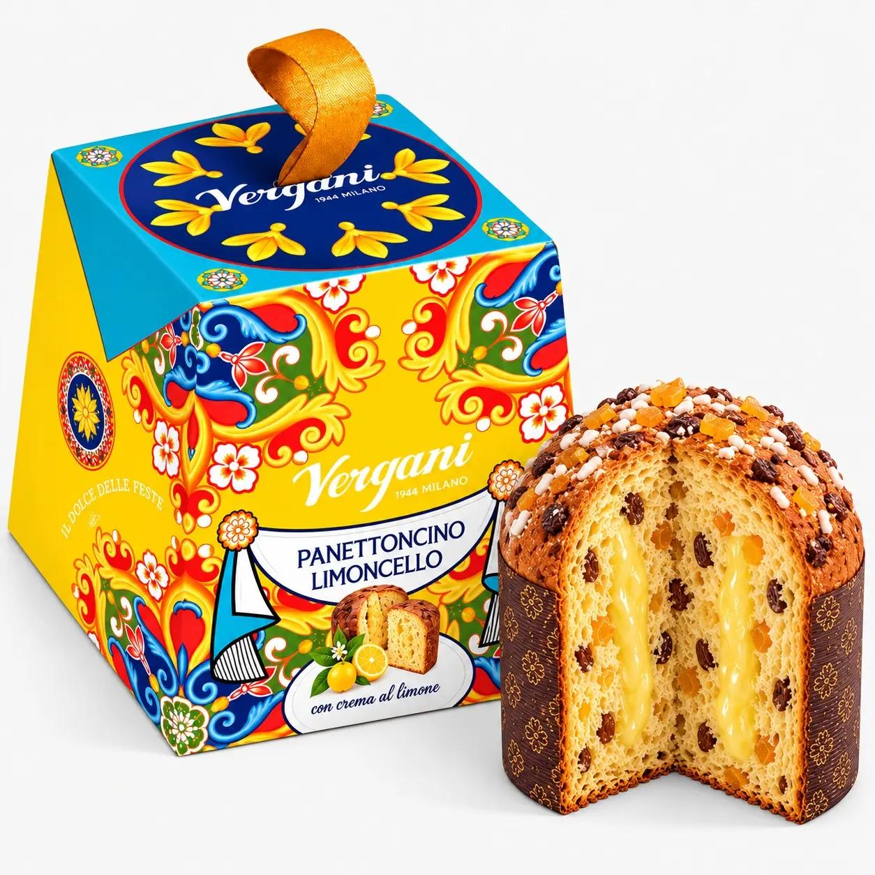 Vergani Mini Panettone cu crema de limoncello, Vergani 100g | Webcoffee