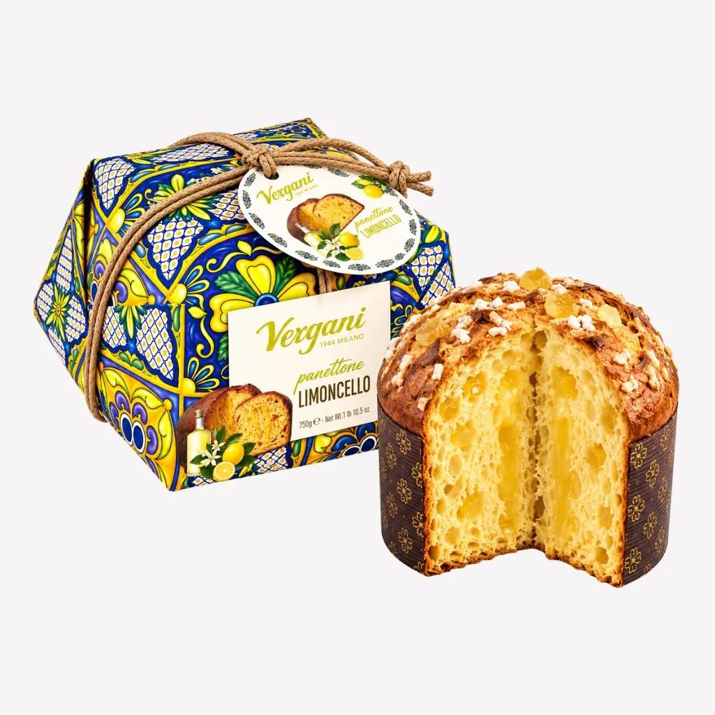 Vergani Panettone cu cremă de limoncello 750 g, desert italian