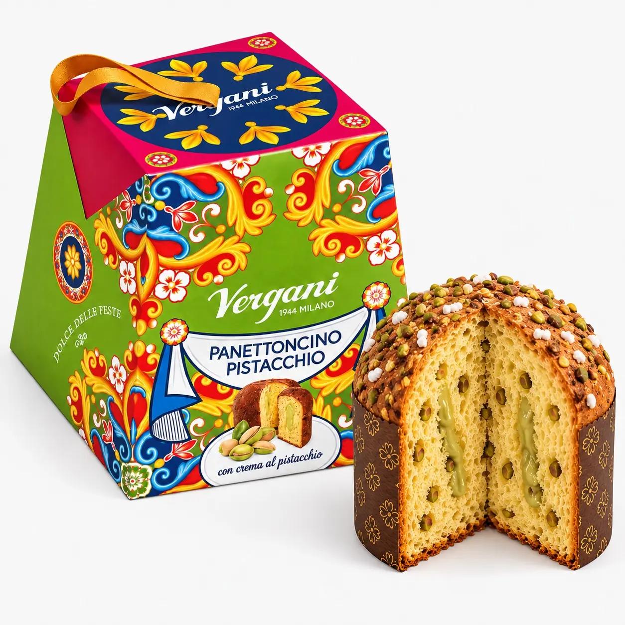 Vergani Mini Panettone Aroma de Fistic Sicilia, Vergani 100g | Webcoffee